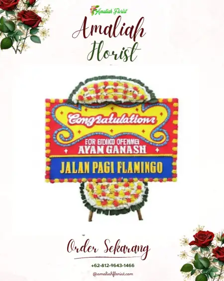 Sewa Papan Bunga Bedana